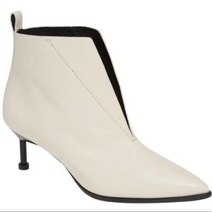 Mercedes Castillo Kasuri Leather Point Toe Ankle Boot